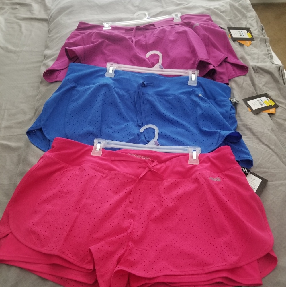 Avia running shorts 3 pairs nwt xxl